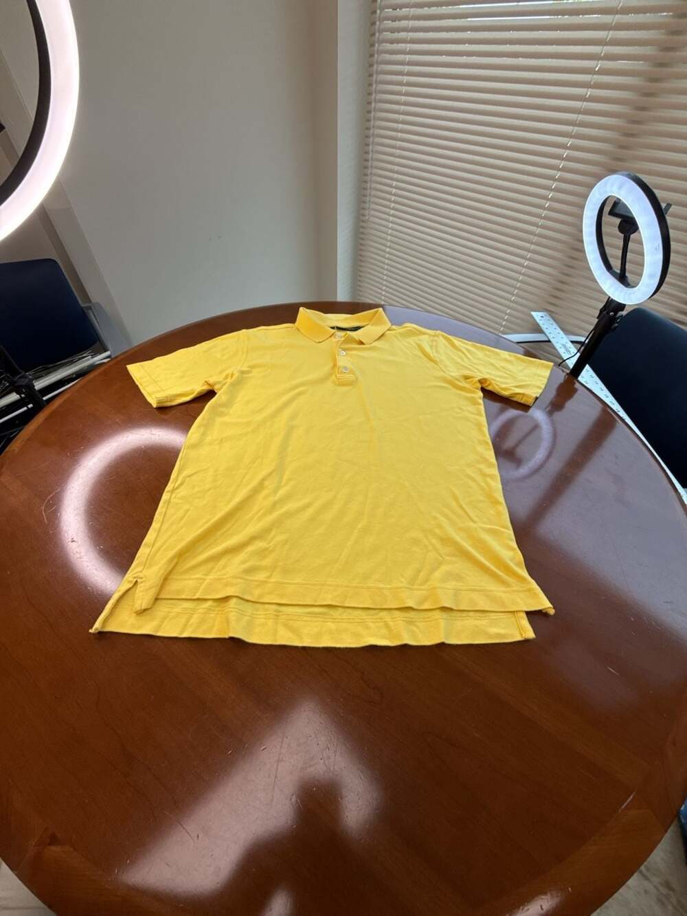 Bobby Jones Men's Yellow Golf Polo Shirt Size S